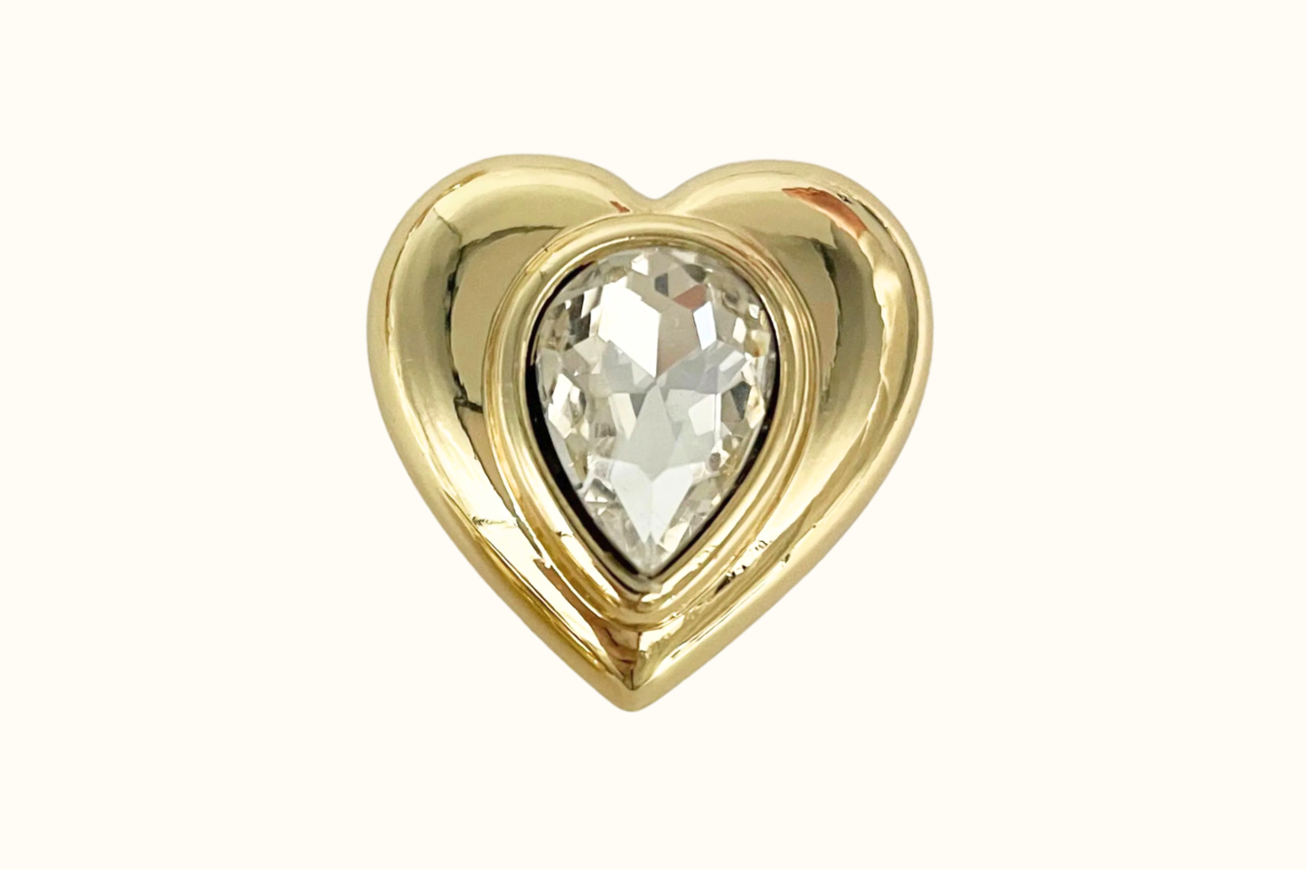 Cache-bouton – Coeur Blanc