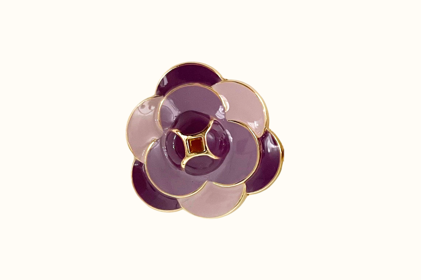 Bijoux de bouton – Flora Prune