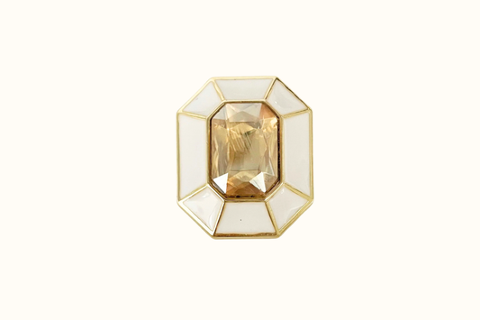 Cache-bouton – Opulence Chiarra Blanc