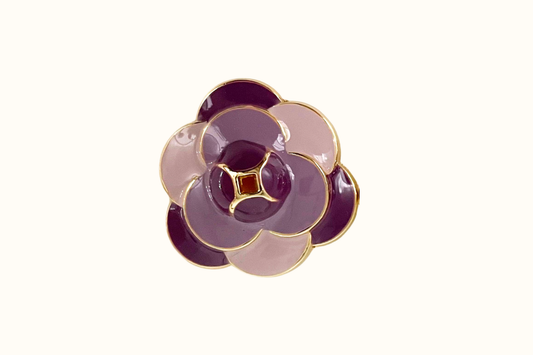 Bijoux de bouton – Flora Prune