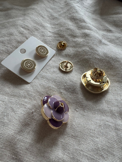 Epinglettes Butterfly - Pins à Boutonnée